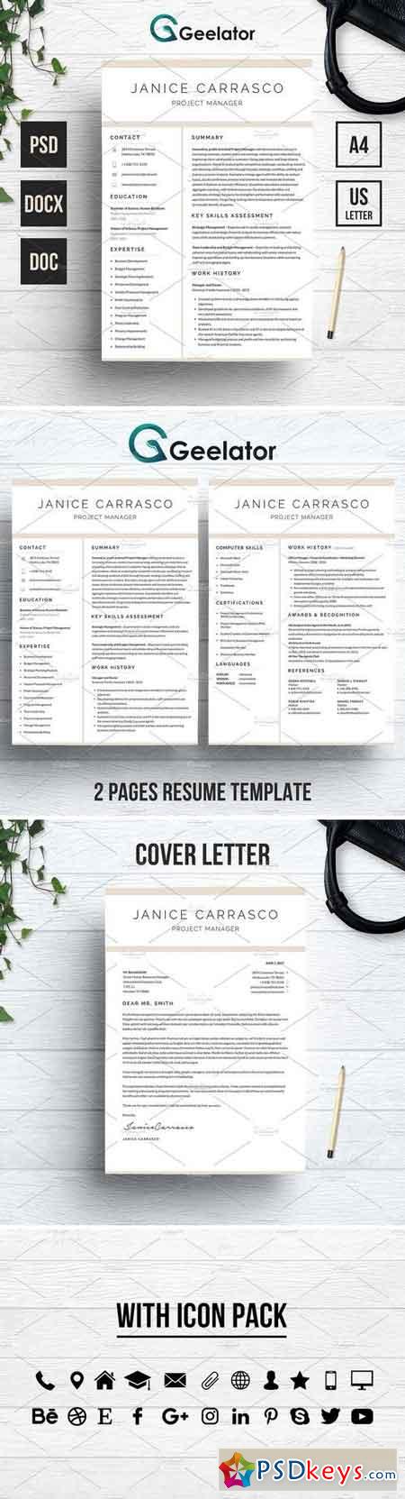 Resume Template 3 Pages 1554518