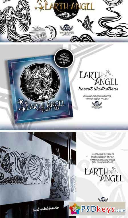 Earth Angel Linocuts 2350510