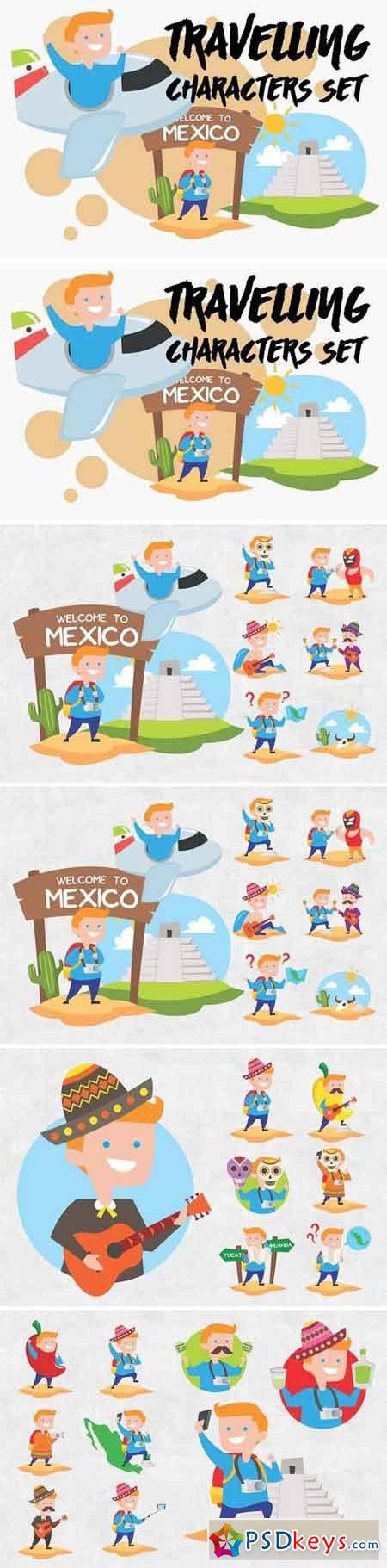Travelling Characters Set - Mexico 1570229