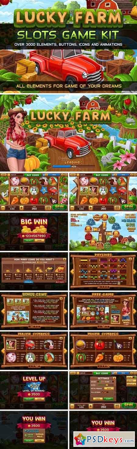 Lucky Farm Slots Game KIT 1569915