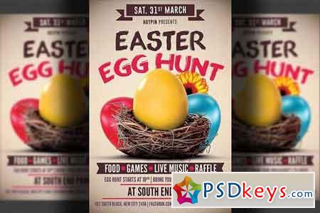 Easter Egg Hunt Flyer Template 2355624
