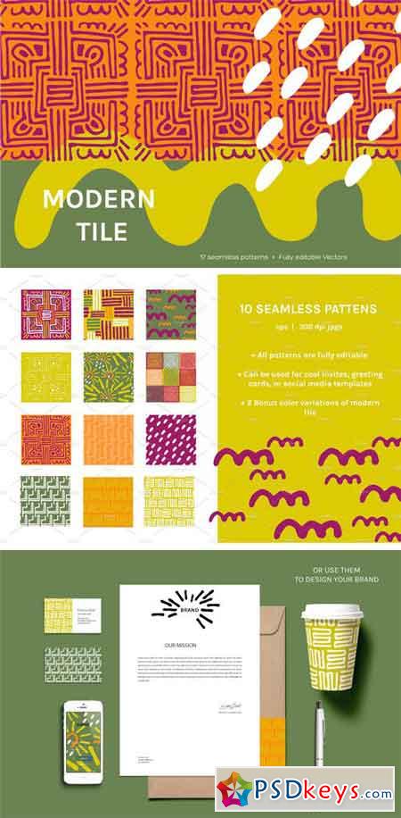 Modern Tile Seamless Patterns 2338380