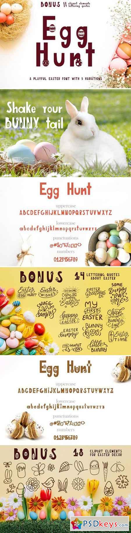 Egg Hunt-decorated font 2359212
