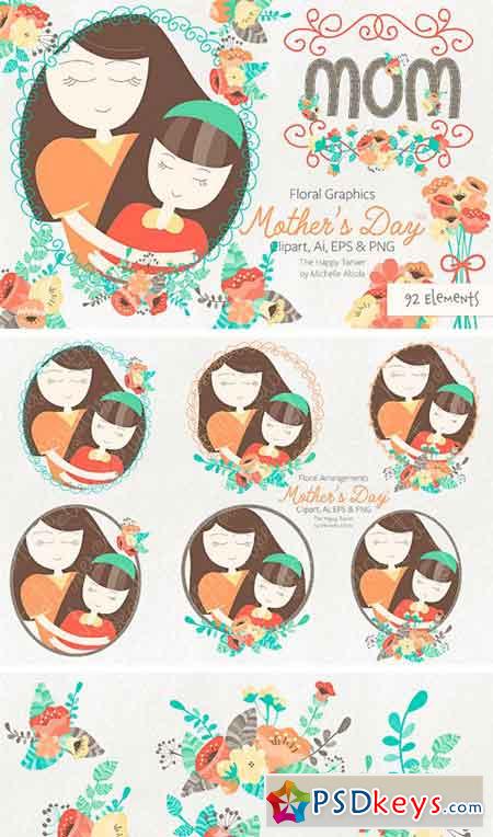 Mother's Day Clipart and Vector Grap 2350866