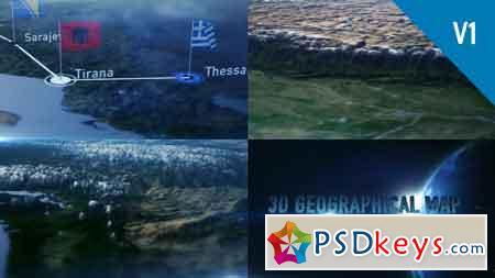 3D Geographical Map 19114981 - After Effects Projects