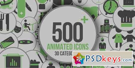 Animated Icons 500+ 21005179 - After Effects Projects