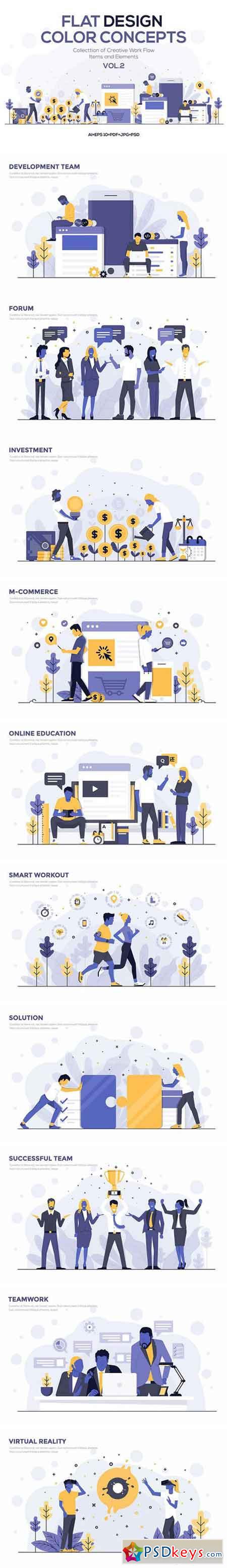 Modern Flat Design Business Concepts 2357102