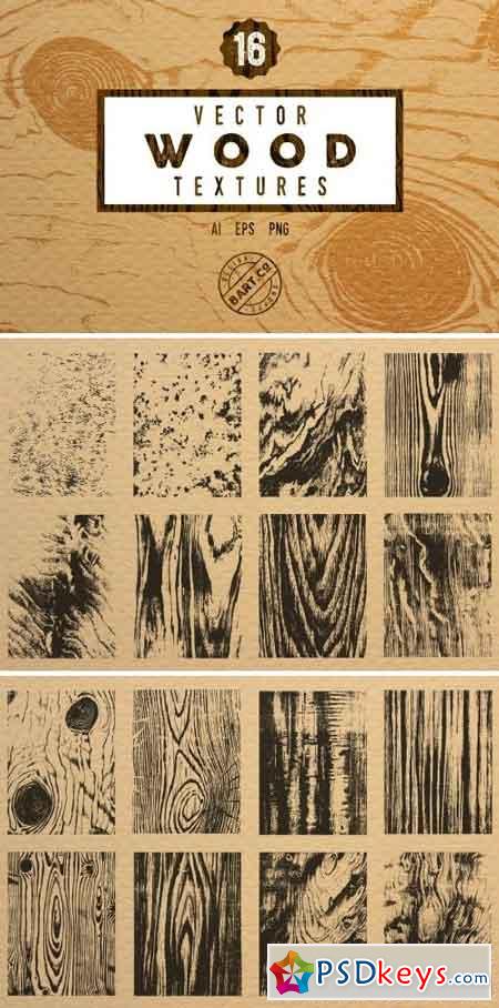 16 Vintage Wood textures 1551095