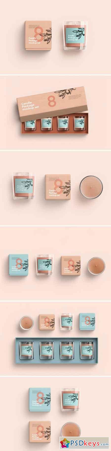 Candles Package Mockup set 2354872