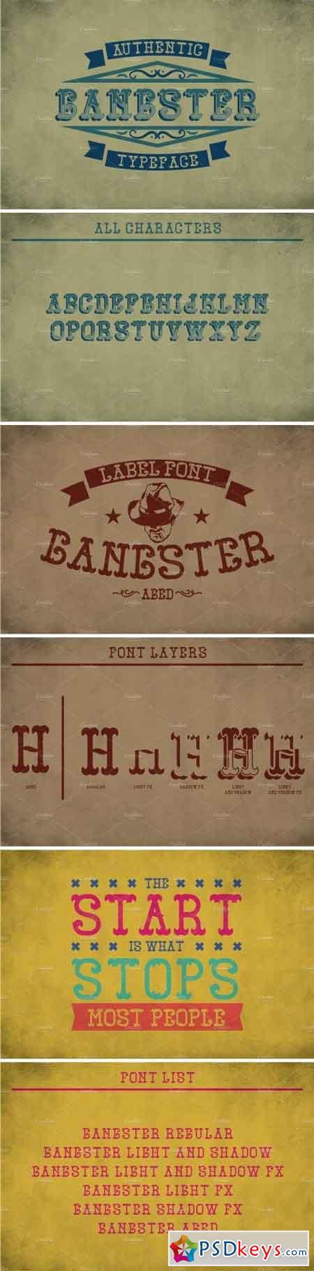 Gangster Vintage Label Typeface 2091584