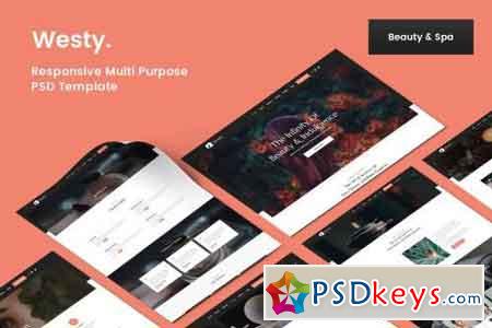 Westy Beauty and Spa PSD Template