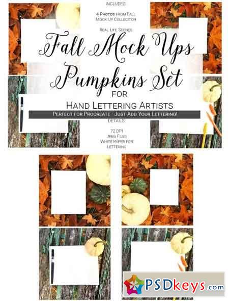 Fall Mock Ups Pumpkin Set 2047979