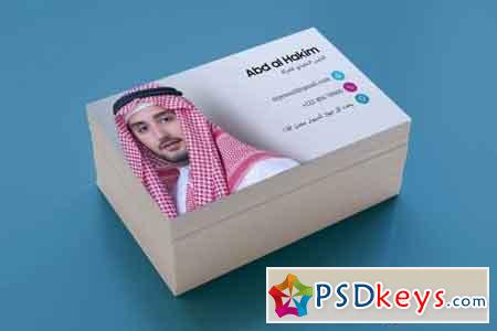 Modern Arabic Visiting Card For Business Template