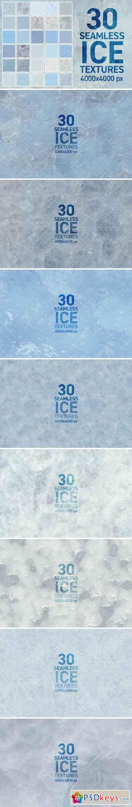 30 Seamless Ice Textures 1581147