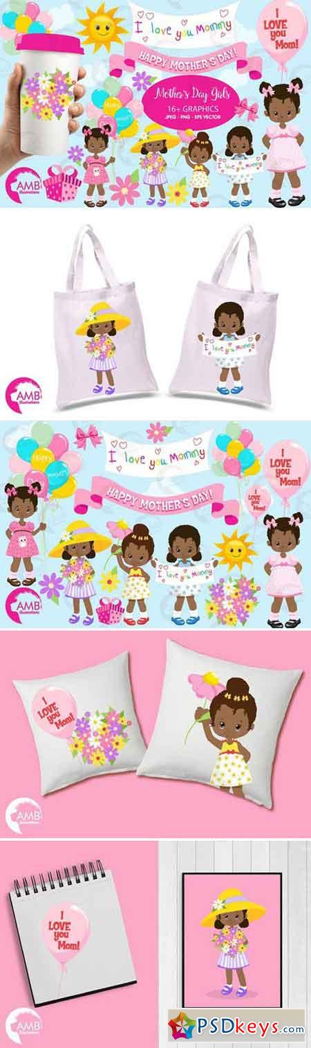 Mothers day kids Clipart, AMB-1802 2354775