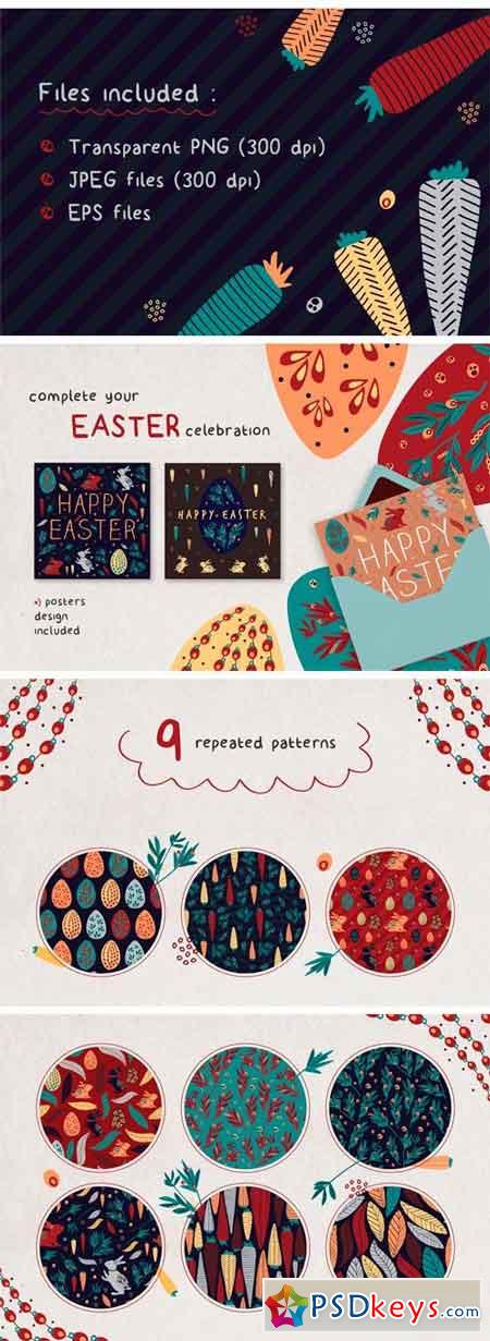 Ethnic Easter Graphic Set 2371103