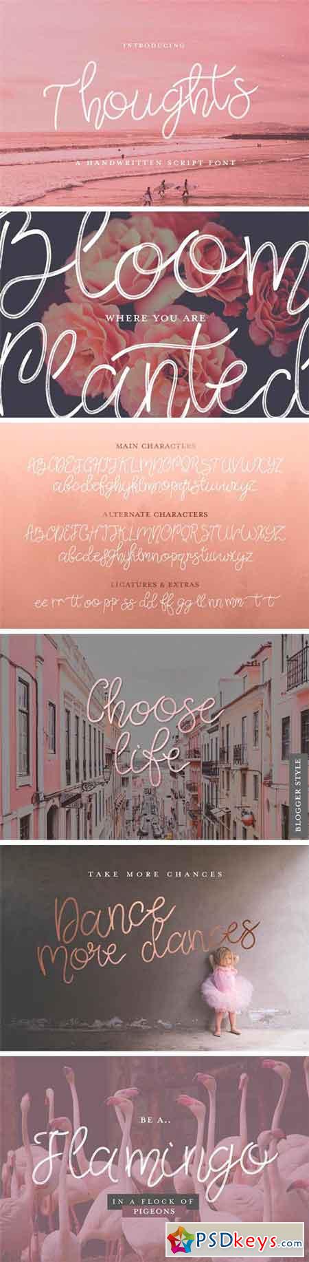 Thoughts Script Font 2335530