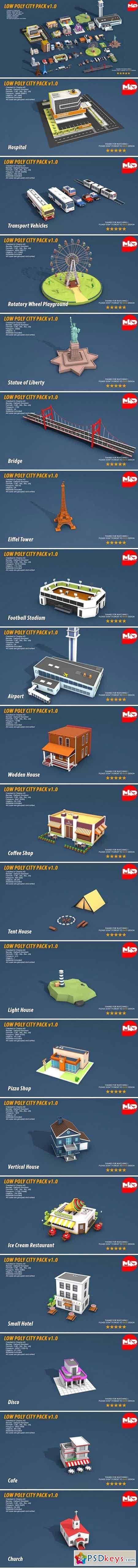 Low Poly City Pack 1 2100863