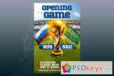 WorldCup Opening Match Flyer Poster