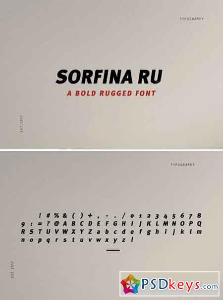 Sorfina - Bold Rugged Font 1609188