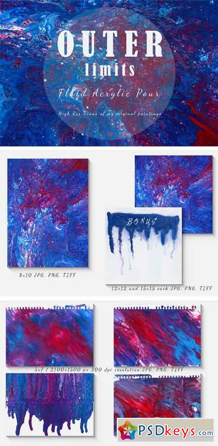 Outer Limits - Acrylic Pour Texture 2371604
