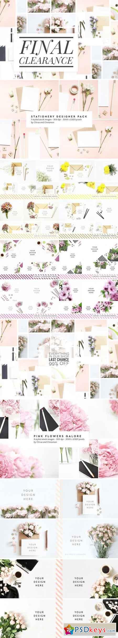 Styled Stock Photograpy - Cards and Invitation Mock Up Final Clearance 2029476