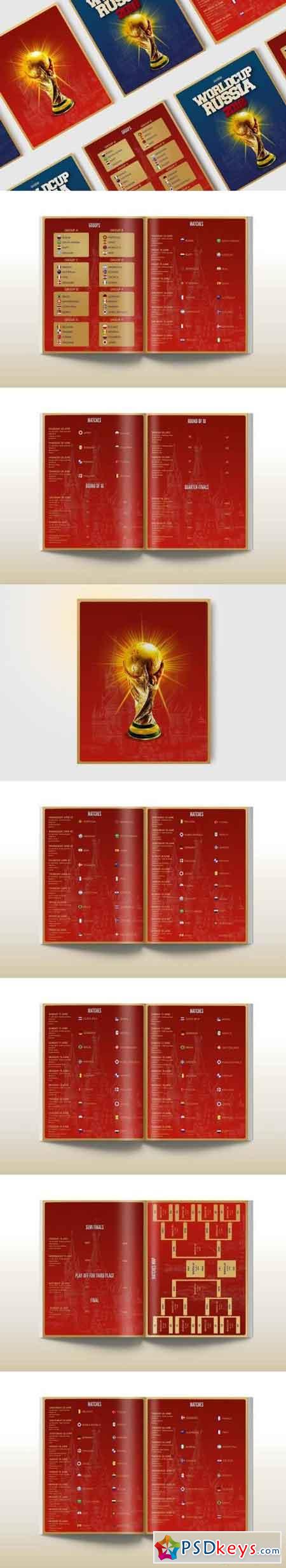World Cup 2018 Calendar Free Download Photoshop Vector Stock image