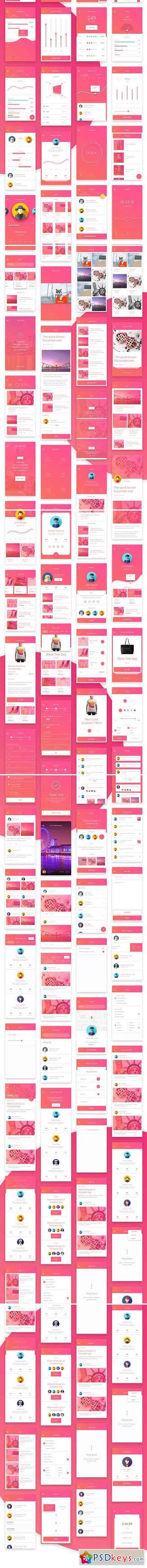 Material Design Mobile UI Kit for Xd 2369431