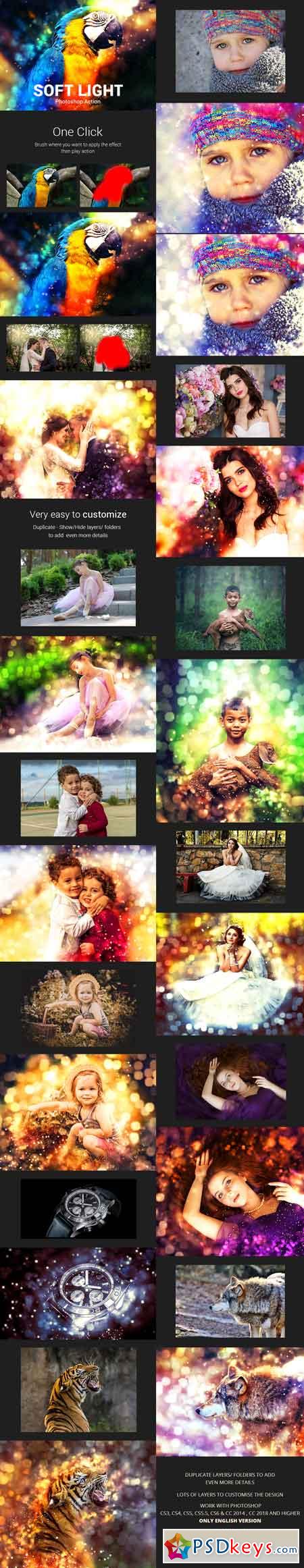 Soft Light Photoshop Action - Advanced 21731408