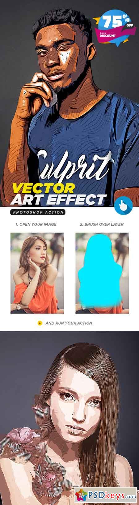 Vector Art Photoshop Action 21669828