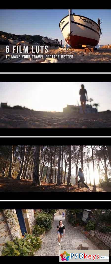 6 Film LUTs for travel video 2045142