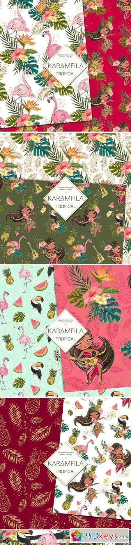 Flamingo Summer Patterns 2377563