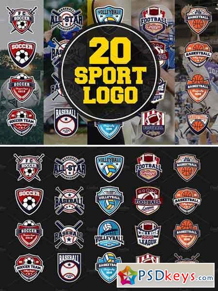 20 Sport Team Logos Template 2401068