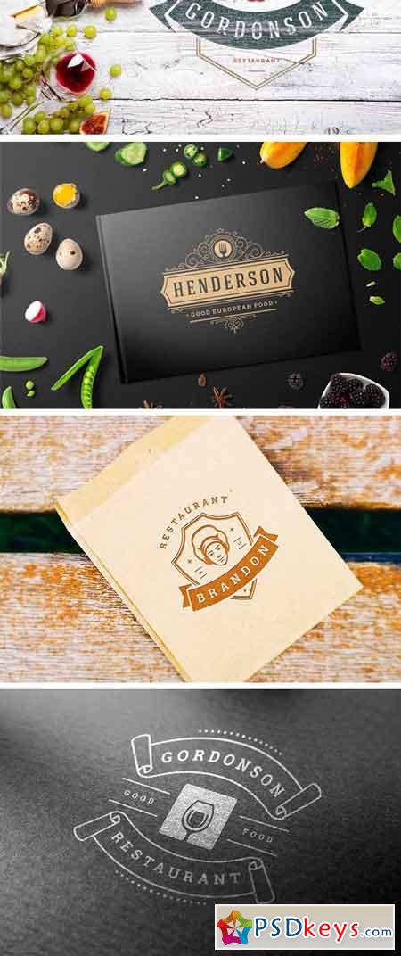 36 Restaurant Logos and Badges 2395290