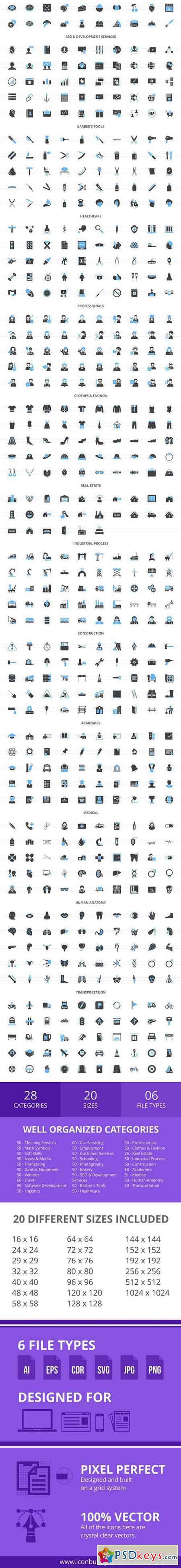1396 Professions Filled Icons 2402844
