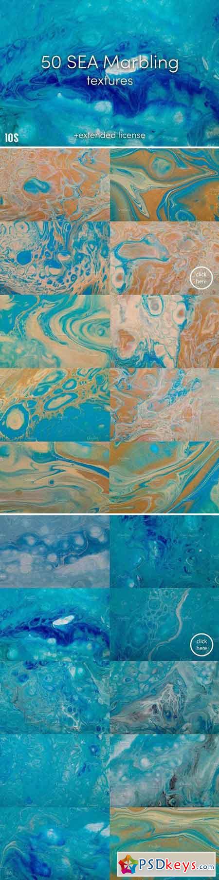 50 Sea marbling textures 1567594