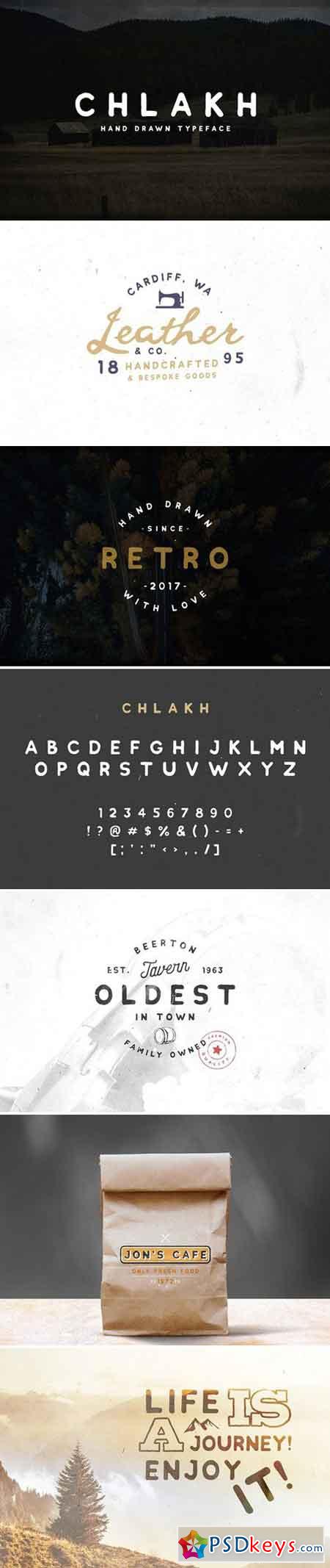 Chlakh - Hand Drawn Typeface 1590819