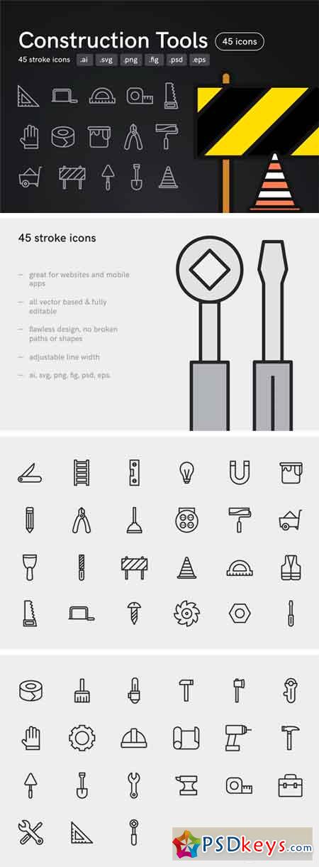 Construction Tools Icons 2420597