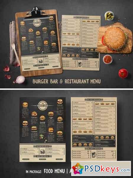 Burger Bar & Restaurant Menu 2498865