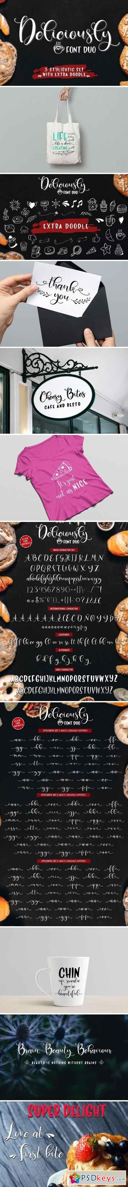 Deliciously Font Duo + Extras 2499286
