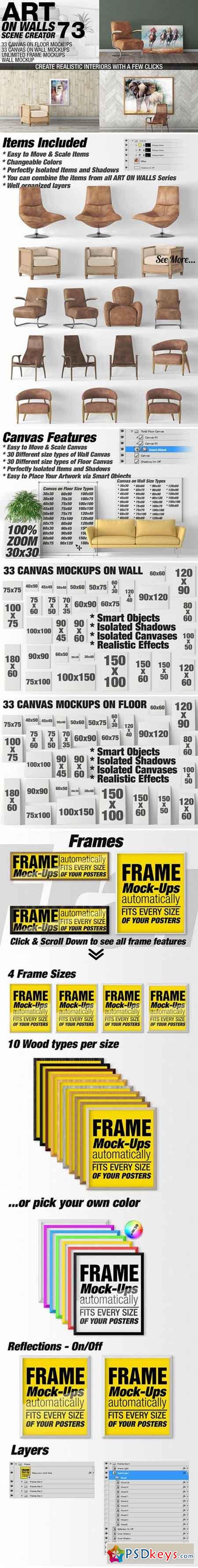 Canvas Mockups - Frames Mockups v 73 1519615