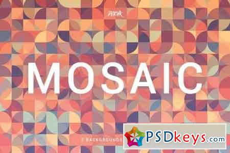 Mosaic Abstract Gradient Backgrounds Vol. 02