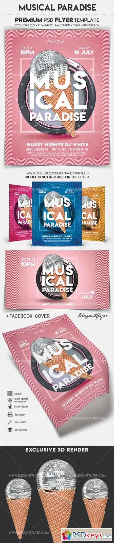 Musical Paradise – Flyer PSD Template
