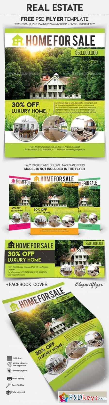 Real Estate  Flyer PSD Template