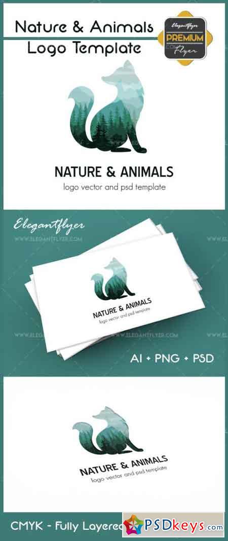 Nature & Animals  Premium Logo Template