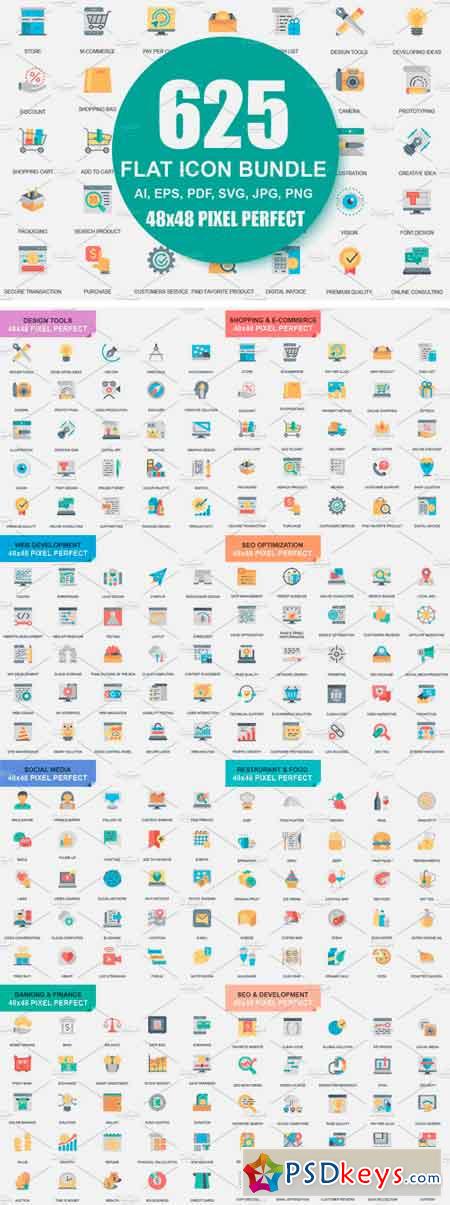Flat Business Icons 2423075