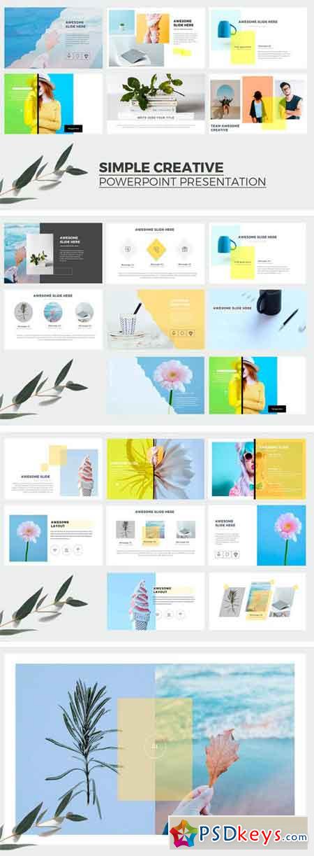 Simple Creative Powerpoint Template 2391962