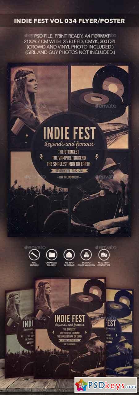 Indie Fest Vol 04 Flyer Poster 10564107