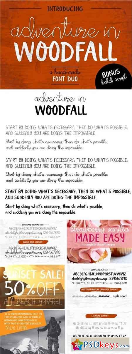 Adventure in Woodfall - Font Duo 2464357