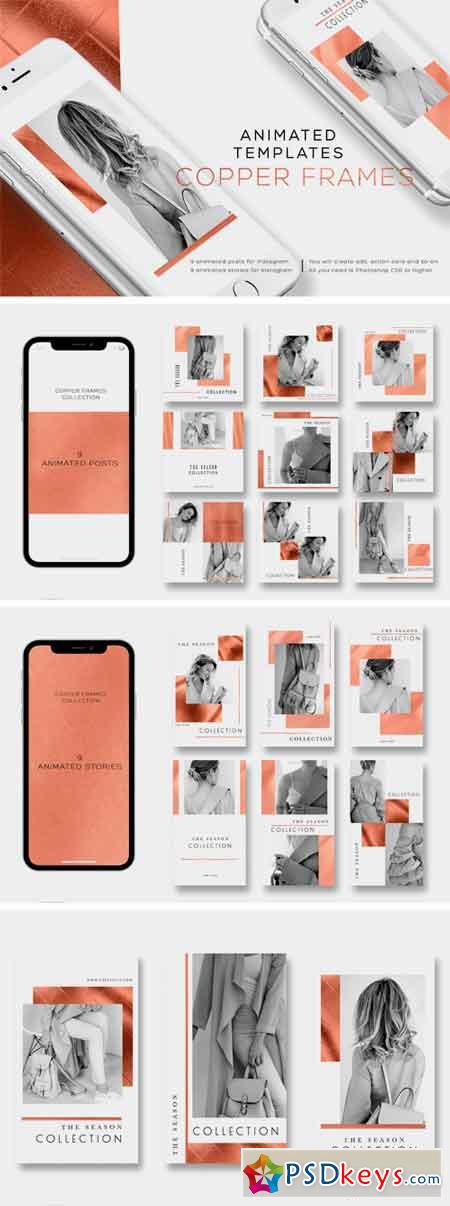 COPPER FRAMES ANIMATED TEMPLATES 2421760